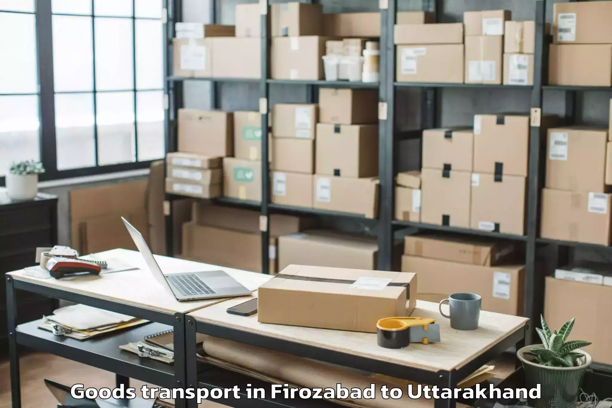 Book Your Firozabad to Tanakpur Goods Transport Today